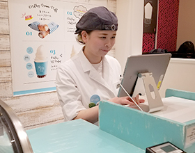 東京都立川市 N社様(ミルクカフェ) EasyPOS導入事例(タブレット)